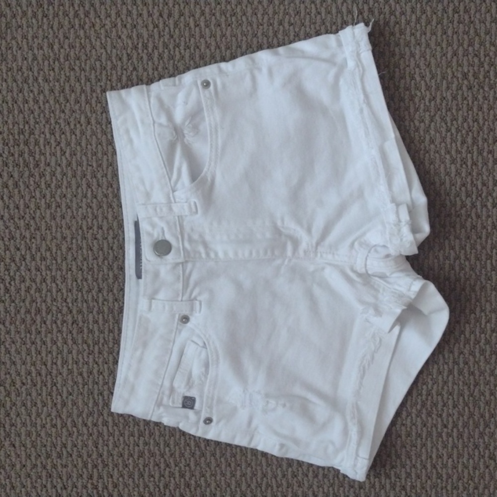 Just USA White Jean Shorts